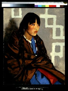 Indiai lány (Julianita) (olaj, vászon) alkotó: Robert Cozad Henri