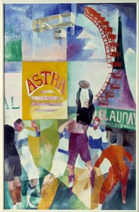 Cardiff csapata. Robert Delaunay festménye (1885-1941) alkotó: Robert Delaunay