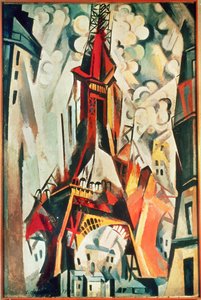 The Eiffeltower (festmény, vászon) alkotó: Robert Delaunay