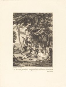 A játékos játékok a világ első szakácsai alkotó: Robert Delaunay after Jean Michel Moreau