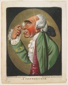 Egy hozzáértő, A fejek könyvéből, 1795 alkotó: Robert Dighton