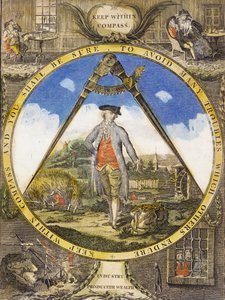 Maradjon az Iránytűn belül c. 1784 (kézzel színezett rézkarc és metszet)