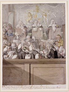 Term Time – vagy az ügyvédek élnek a Westminster Hallban (ceruza és w/c papíron) alkotó: Robert Dighton