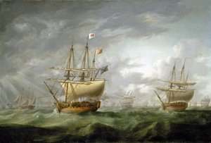 A HMS "Ramillies" elvesztése 1782 szeptemberében alkotó: Robert Dodd
