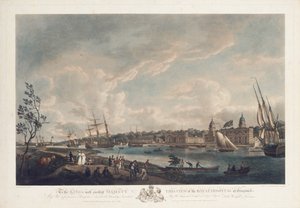Kilátás a greenwichi királyi kórházra, 1793
