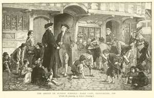 A vasárnapi iskolák eredete, Hare Lane, Gloucester, 1780