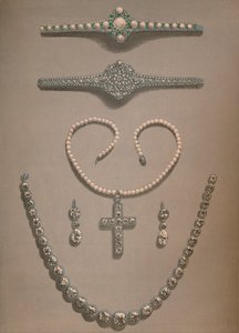 Nyaklánc, fülbevaló, karkötő Esküvői ajándékot ajándékoztak Dán Alexandrának, 1863