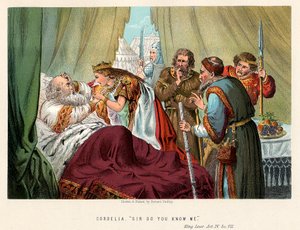 Jelenet Shakespeare Lear királyából, 1858