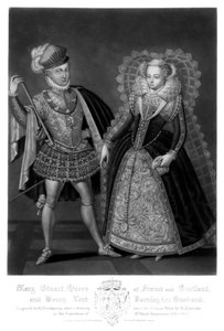Mary Stuart, Franciaország és Skócia királynője és Henry Lord Darnley, férje, 1816.