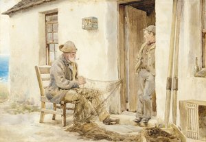A háló javítása, Skye alkotó: Robert E. Groves