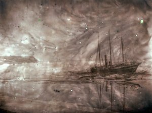SS Roosevelt, 1905-ben vízre bocsátott amerikai gőzhajó, amelyet Robert Peary sarki felfedezőútjaira... alkotó: Robert Edwin Peary