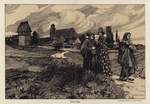 A kapu előtt (litho)
