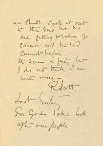 1912. március 29-i, 1913. március 29-i üzenet fakszimile