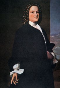 Benjamin Franklin a negyvenes évei elején (színes litó)