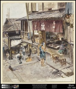 Egy utca Ikaóban, Japánban, III alkotó: Robert Frederick Blum
