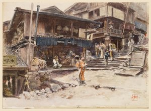 Egy utca Ikaóban, Japánban, I alkotó: Robert Frederick Blum