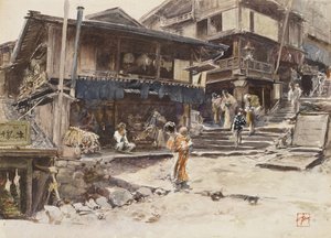Egy utca Ikaóban, Japánban I, 1890 alkotó: Robert Frederick Blum