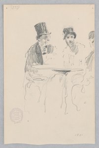 Kávéházi jelenet alkotó: Robert Frederick Blum