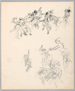 Rajz, Táncoló alakok, 1882-83 alkotó: Robert Frederick Blum