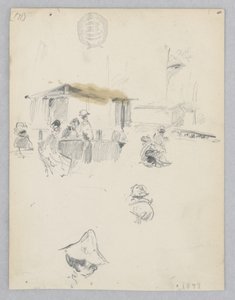 Piaci jelenet alkotó: Robert Frederick Blum