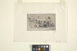 Férfiak és szamarak, Róma (tinta) alkotó: Robert Frederick Blum