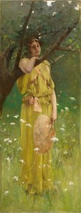 Álmodozás, 1883-1884 körül (olaj, vászon) alkotó: Robert Frederick Blum