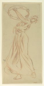 Study for Girl with Tambourine, „Vintage Festival”, Mendelssohn Glee Club, New York alkotó: Robert Frederick Blum