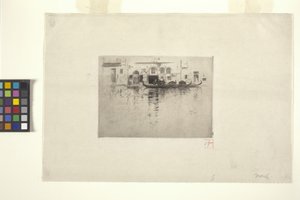 Velencei csatorna (tinta) alkotó: Robert Frederick Blum