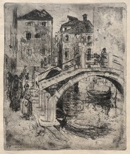 Velencei csatorna és hidak alkotó: Robert Frederick Blum