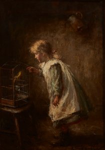 The Pet Canary (olaj, vászon)