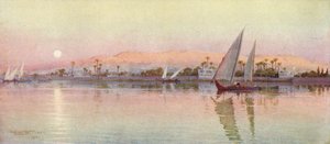 Kairó a folyóból-estből, 1880, 1904 alkotó: Robert George Talbot Kelly