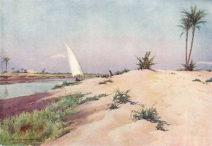 Az Ismailia-csatornán, Tel-El-Kebir közelében, 1880, 1904 alkotó: Robert George Talbot Kelly