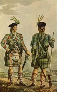 „Highland Chiefs in the Stewart and Gordon Tartans”, 1831, 1946. alkotó: Robert Havell
