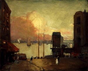 Gomolyfelhők, East River, 1901-1902.