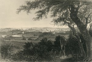 "Baltimore városa, a Druid Hill Parkból", 1874.