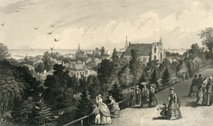 "Cleveland városa a Reservoir Walk-ból", 1872.