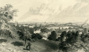 "Providence városa, Prospect Hillből", 1872.