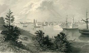 "Detroit városa, Kanada partjáról", 1872.