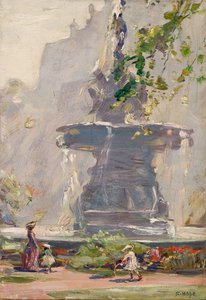 The Fountain, Princes Street Gardens, Edinburgh (olaj a fedélzeten)