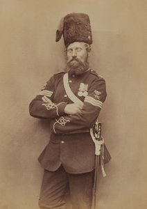 Glasgow őrmester, Királyi Tüzérség, 1856 (szépia fotó)