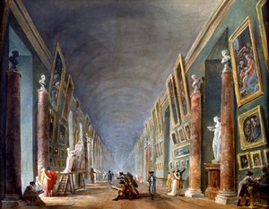 "The Grand Gallery, Louvre, Párizs", 1801-1805