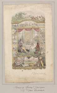 Tervezés az Annals of Sporting and Fancy Gazette előlapjához, 1. kötet
