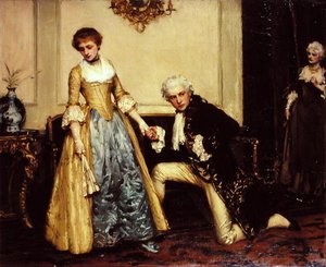 A javaslat (olaj, vászon) alkotó: Robert James Gordon