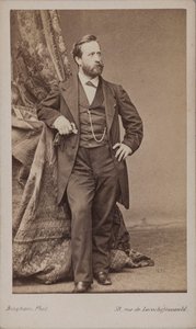 Ludwig Knaus festő portréja 1829-1910. alkotó: Robert Jefferson Bingham