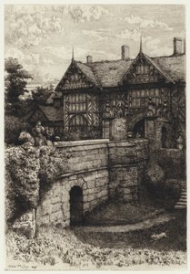 Speke Hall (rézkarc) alkotó: Robert Kent (after) Thomas