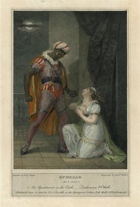 Illusztráció Shakespeare Otellójához, 4. felvonás 2. jelenet (színes metszet)