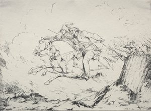 Poliautográfiai példányok: lovassági roham, 1803.