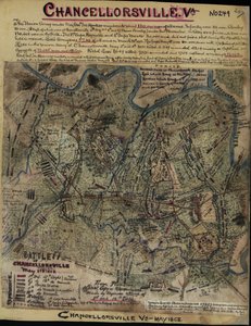 Chancellorsville-i csata, Virginia, 1863. május 2. és 3. LOC gvhs01.vhs00299 alkotó: Robert Knox Sneden