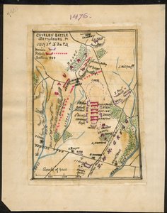 Lovassági csata, Gettysburg, Pa. Július 3. délután 3-30 LOC gvhs01.vhs00150