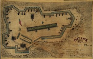 Fort Lyon, Alexandria közelében, Virginia LOC gvhs01.vhs00285 alkotó: Robert Knox Sneden